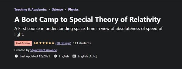 Shyamkant Anwane - A Boot Camp to Special Theory of Relativity