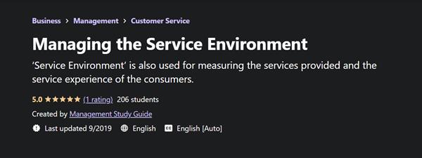 Udemy - Managing the Service Environment