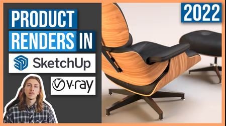 Vray For SketchUp - Create Realistic Product Visuals - Studio Lighting Setup, Product Renders, 3D