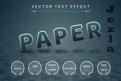 Paper Sticker - Editable Text Effect - 6813691