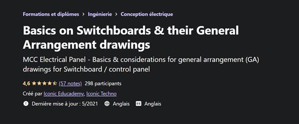 Udemy – Basics on Switchboards & Their General Arrangement drawings