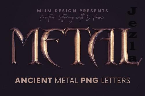Ancient Metal - 3D Lettering - 6802036