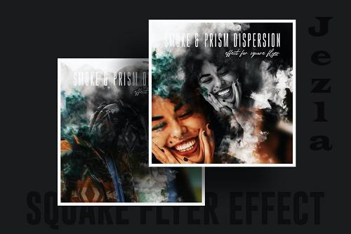 Smoke and Prism dispersion effect for square flyer