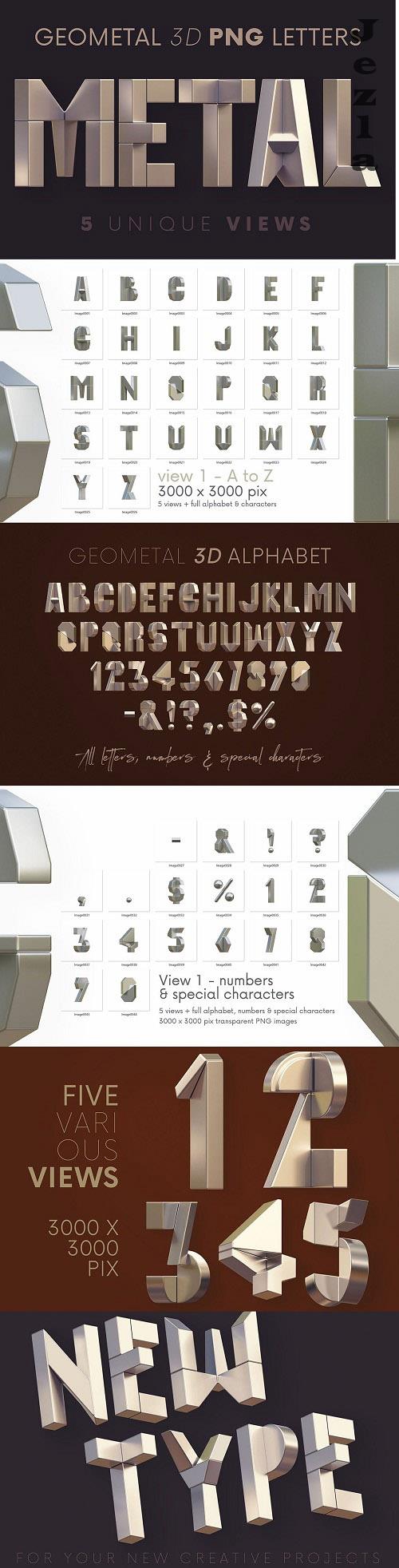 Geometal - 3D Lettering - 6799214 Geometal - 3D Lettering - 6799214