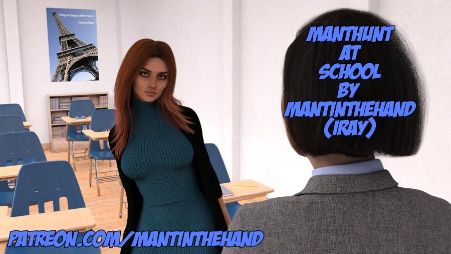 MantInTheHand - Manthunt At School 3D Porn Comic