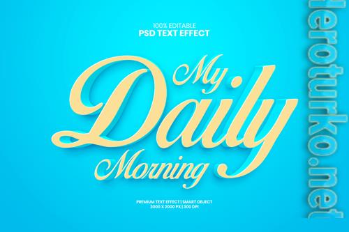Daily editable 3d psd premium text effect Daily editable 3d psd premium text effect