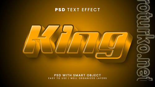 King golden editable text effect with luxury and elegant text style psd King golden editable text effect with luxury and elegant text style psd