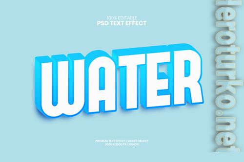 Watter editable 3d psd premium text effect Watter editable 3d psd premium text effect