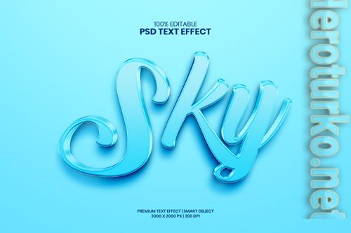 Sky editable premium psd text effect maker Sky editable premium psd text effect maker