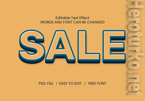 Sale text effect psd