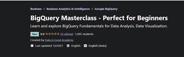 Udemy - BigQuery Masterclass - Perfect for Beginners