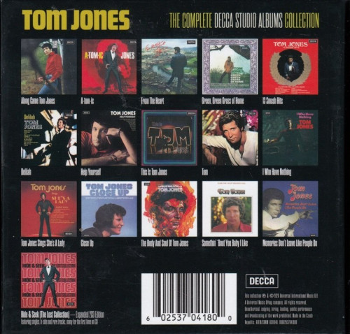 Tom Jones  The Complete Decca Studio Albums Collection (2020) [Box Set 17CD] Lossless