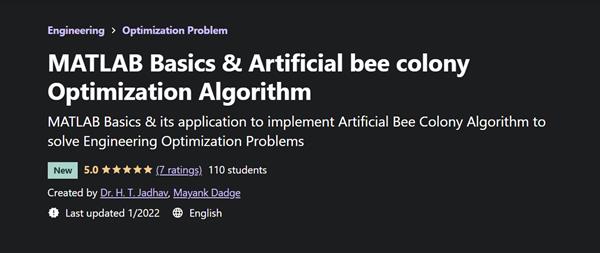 MATLAB Basics & Artificial Bee Colony Optimization Algorithm 2022