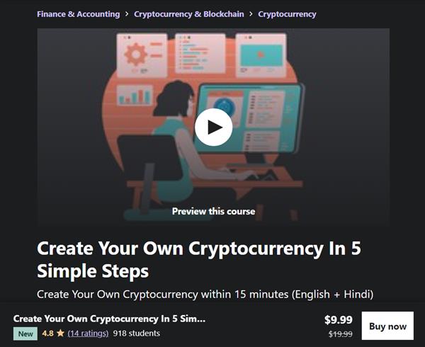 Abhishek Salaria - Create Your Own Cryptocurrency In 5 Simple Steps