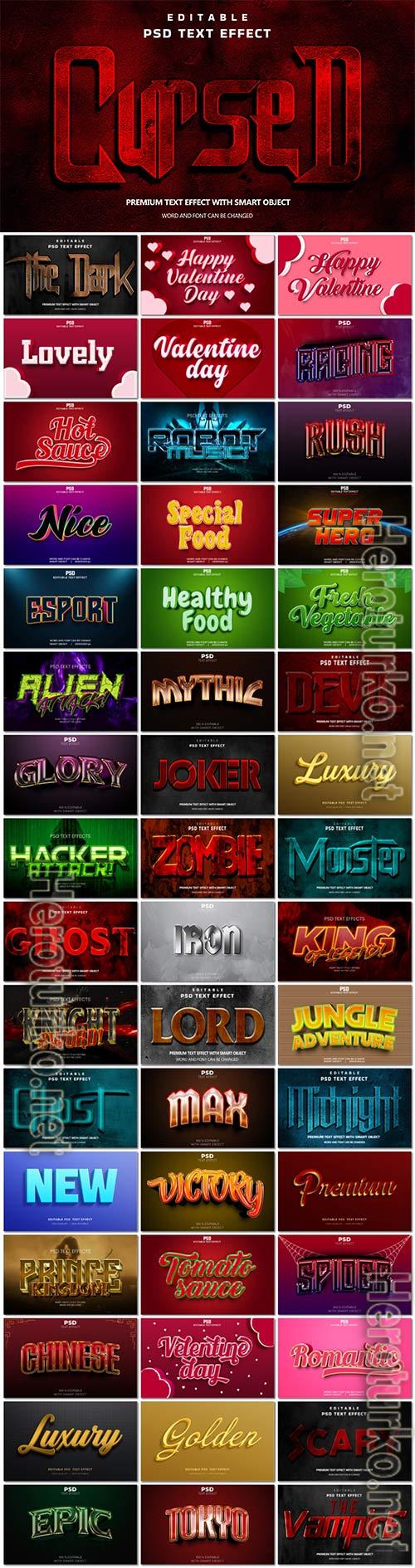 Bundle 3d text style effect in psd vol 9 Bundle 3d text style effect in psd vol 9