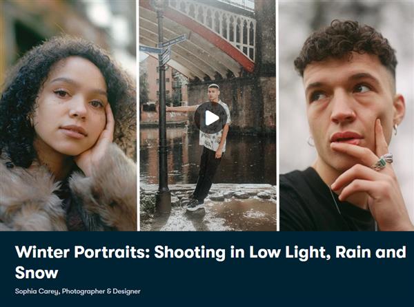 Winter Portraits - Shooting in Low Light, Rain and Snow
