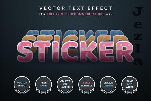 Dark Sticker - Editable Text Effect - 6814190