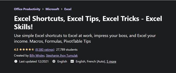 Excel Shortcuts, Excel Tips, Excel Tricks - Excel Skills