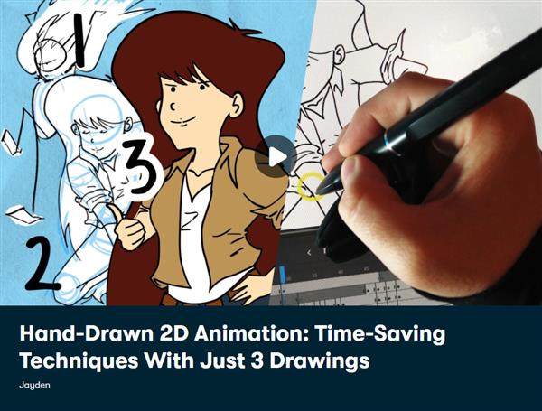 Hand-Drawn 2D Animation - Time-Saving Techniques With Just 3 Drawings