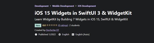 iOS 15 Widgets in SwiftUI 3 & WidgetKit By DevTechie DT