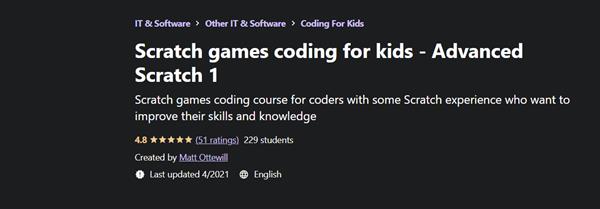 Matt Ottewill - Scratch Games Coding for Kids - Advanced Scratch 1
