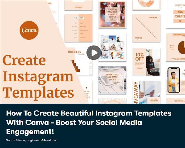 How To Create Beautiful Instagram Templates With Canva - Boost Your Social Media Engagement