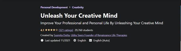 Udemy – Unleash Your Creative Mind