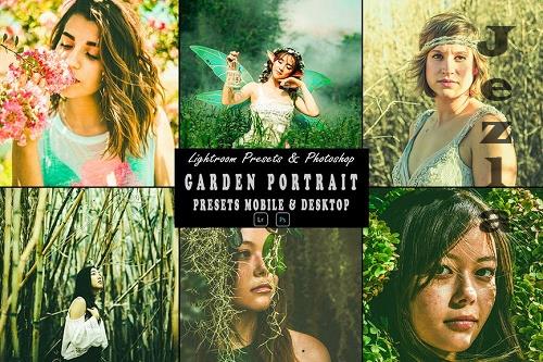 Garden Portrait Photoshop Action & Lightrom Preset