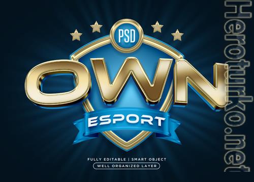 3d style esport text effect psd 3d style esport text effect psd