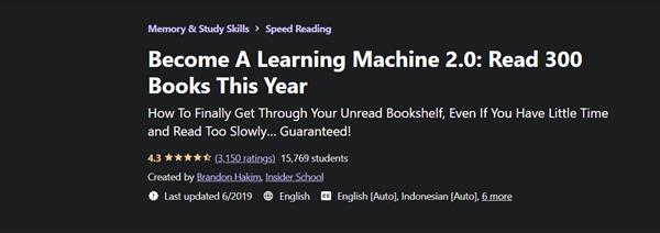 Become A Learning Machine 2.0 - Read 300 Books This Year