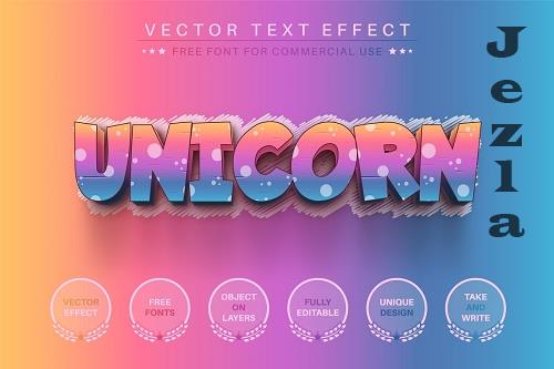 Rainbow Shading Editable Text Effect - 6828432