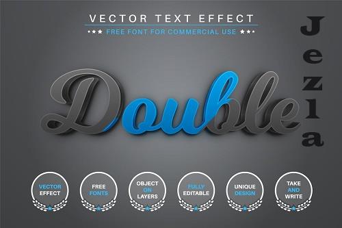 Double Color - Editable Text Effect - 6815719