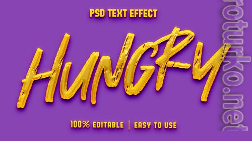 Hungry psd text effect psd
