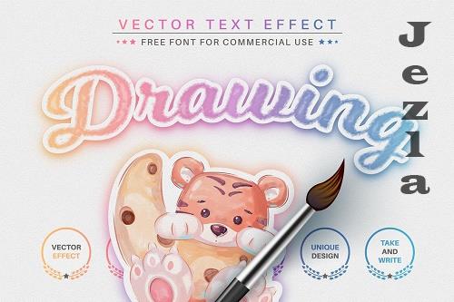 Watercolor Unicorn - Editable Text - 6815976 Watercolor Unicorn - Editable Text - 6815976