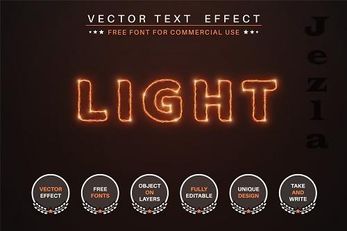 Lightning - Editable Text Effect - 6817367