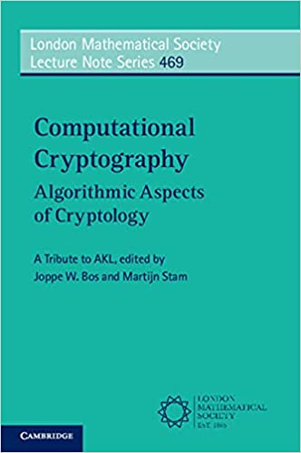 Computational Cryptography Algorithmic Aspects of Cryptology