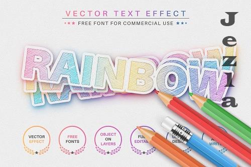 Unicorn Sticker Editable Text Effect - 6831278