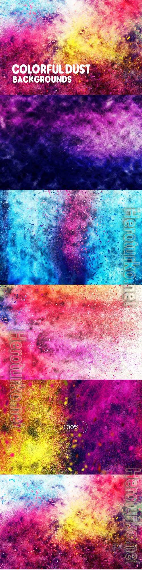 Colorful Dust Backgrounds