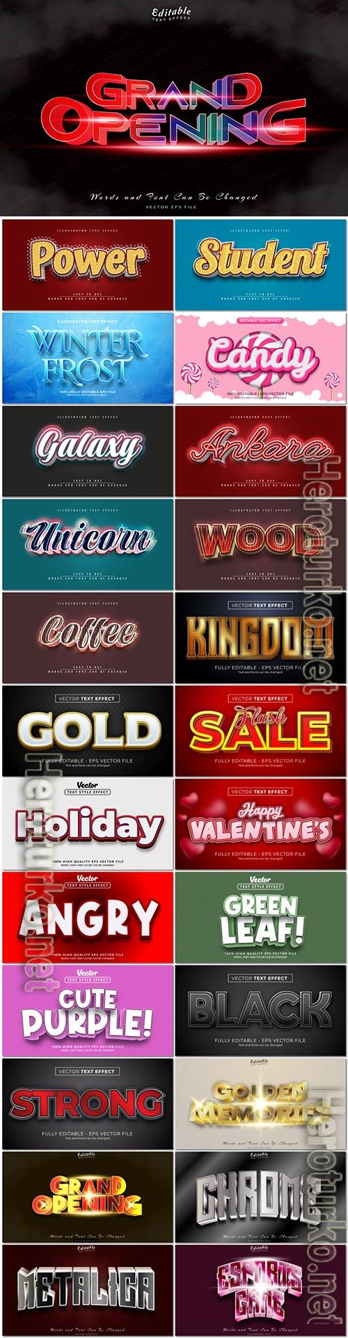 3d editable text style effect vector vol 912 3d editable text style effect vector vol 912