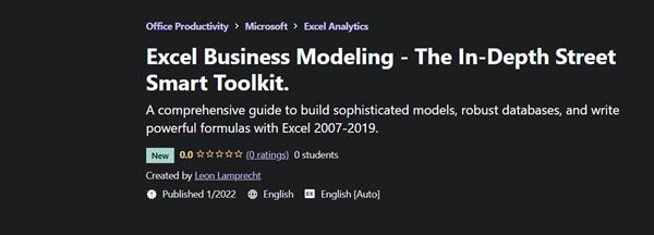 Excel Business Modeling - The In Depth Street Smart Toolkit
