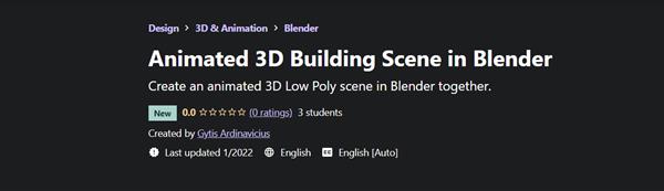 Gytis Ardinavicius - Animated 3D Building Scene in Blender