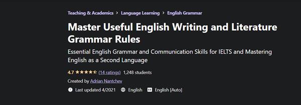 Adrian Nantchev - Master Useful English Writing and Literature Grammar Rules