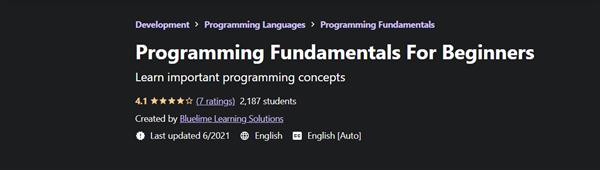 Programming Fundamentals For Beginners