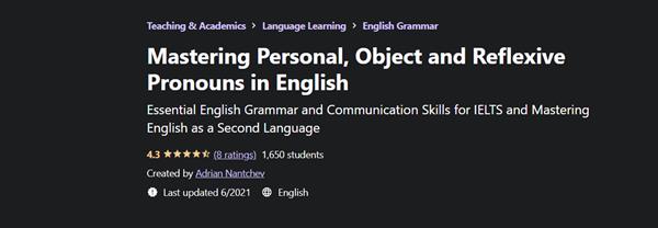 Adrian Nantchev – Mastering Personal, Object and Reflexive Pronouns in English