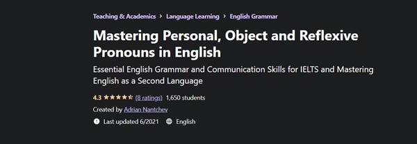 Adrian Nantchev - Mastering Personal, Object and Reflexive Pronouns in English