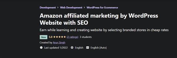 Amazon Affiliated Marketing By WordPress Website with SEO 2022