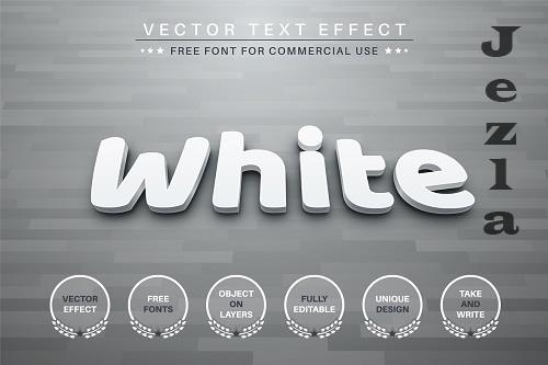 White - Editable Text Effect - 6834240