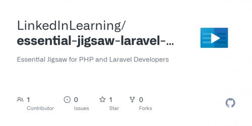 Linkedin Learning - Essential Jigsaw for PHP and Laravel Developers