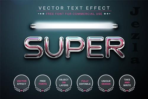 Super Light - Editable Text Effect - 6833690