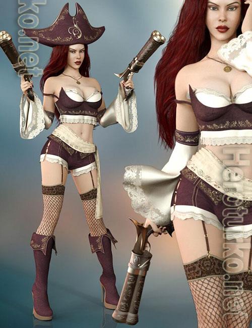 Misfortune Outfit Set for Genesis 8 Female
